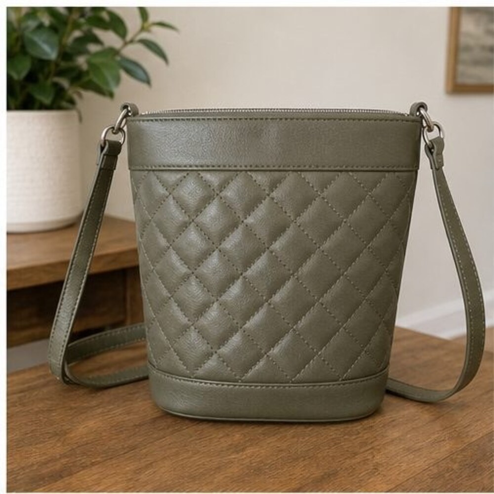 Sage Canvas Crossbody Bag